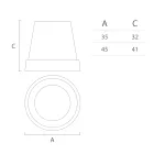 Pendelleuchte aus weißem Polyethylen Made in Italy - Minervo Viadurini