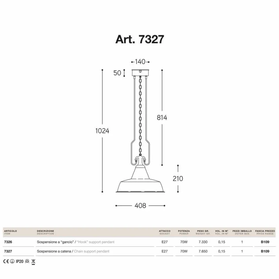 Copper Pendelleuchte und antike Messinggießerei Viadurini