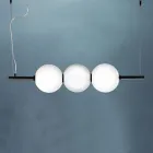 Pendelleuchte aus mundgeblasenem Venedig Glas 95 cm - Jupiter Viadurini