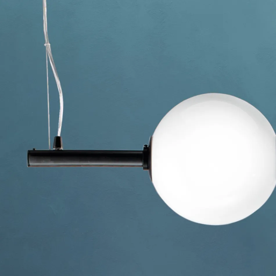 Pendelleuchte aus mundgeblasenem Venedig Glas 95 cm - Jupiter Viadurini