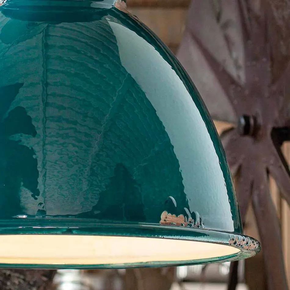 Lampe Industrie Suspension handgefertigt Design Katie Viadurini