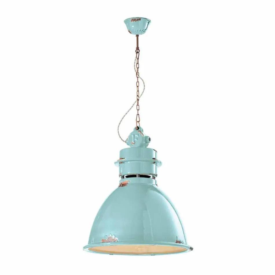 Lampe Industrie Suspension handgefertigt Design Katie Viadurini