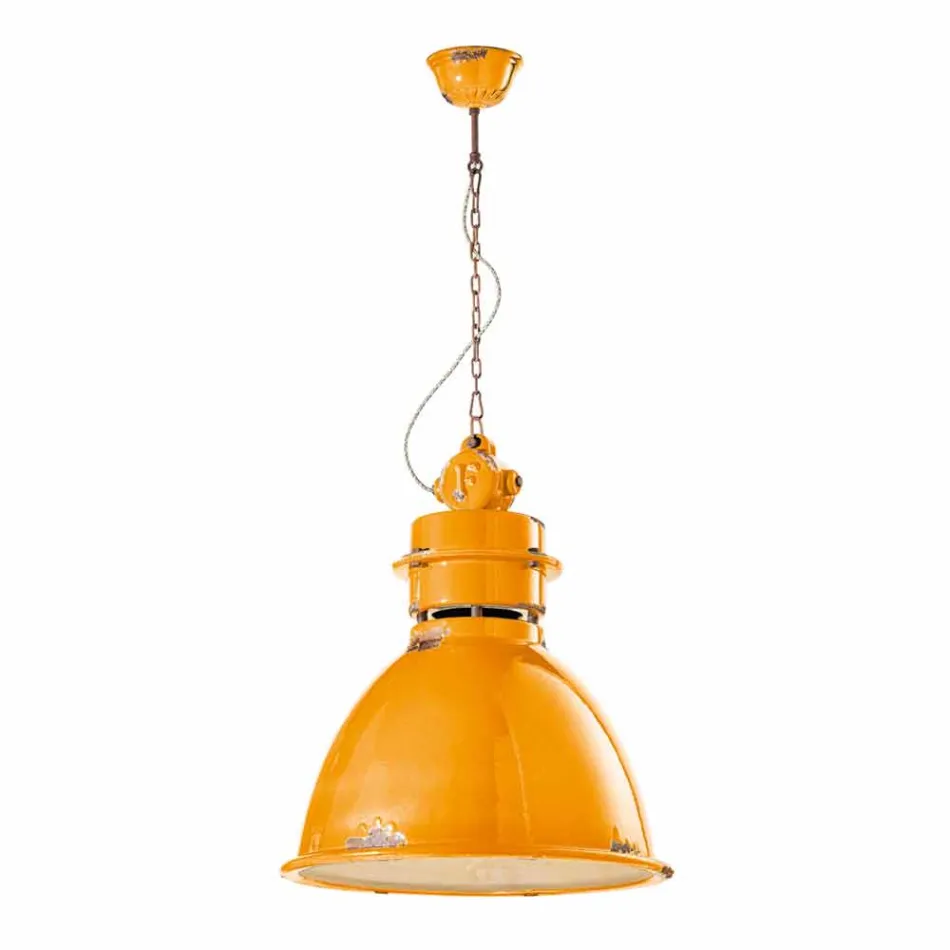 Lampe Industrie Suspension handgefertigt Design Katie Viadurini
