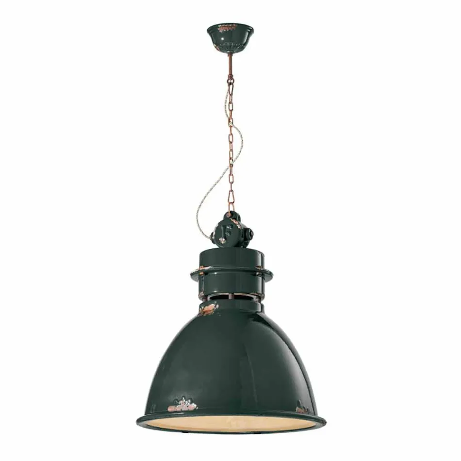 Lampe Industrie Suspension handgefertigt Design Katie Viadurini
