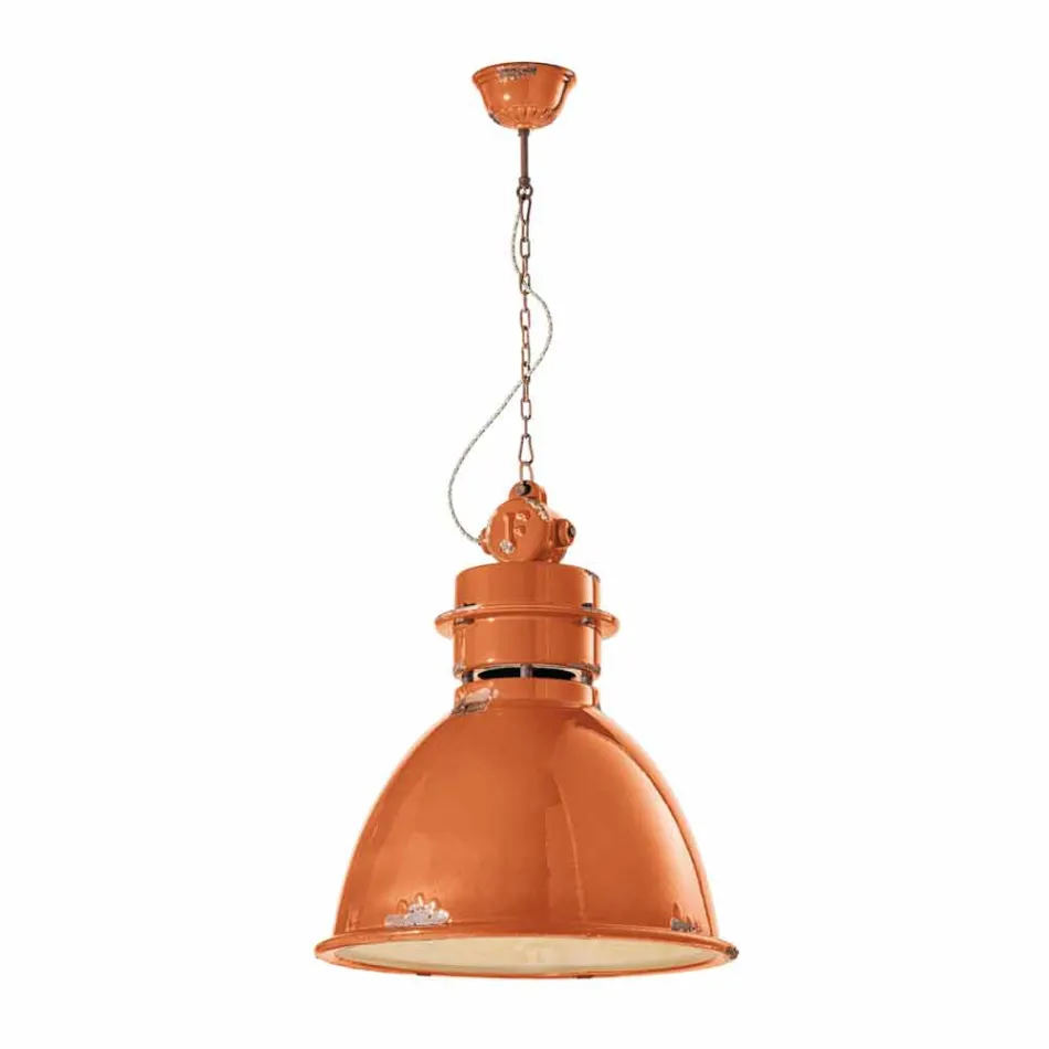 Lampe Industrie Suspension handgefertigt Design Katie Viadurini