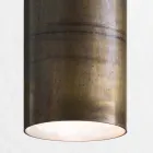 Industriependelleuchte Ø 10 cm Sonnenblumen Il Fanale Viadurini