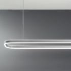 LED Metall Pendelleuchte mit Silikondiffusor - Waage Viadurini