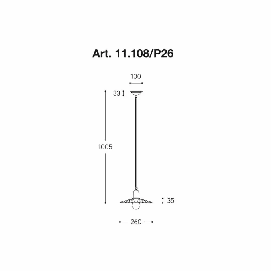 Moderne Pendelleuchte, Linie Civetta Aldo Bernardi Viadurini