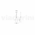 Außenpendelleuchte aus Aluminium, hergestellt in Italien, Anusca Viadurini