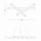 Pendelleuchte aus Polyethylen White Slide Mesh in Italien hergestellt Viadurini