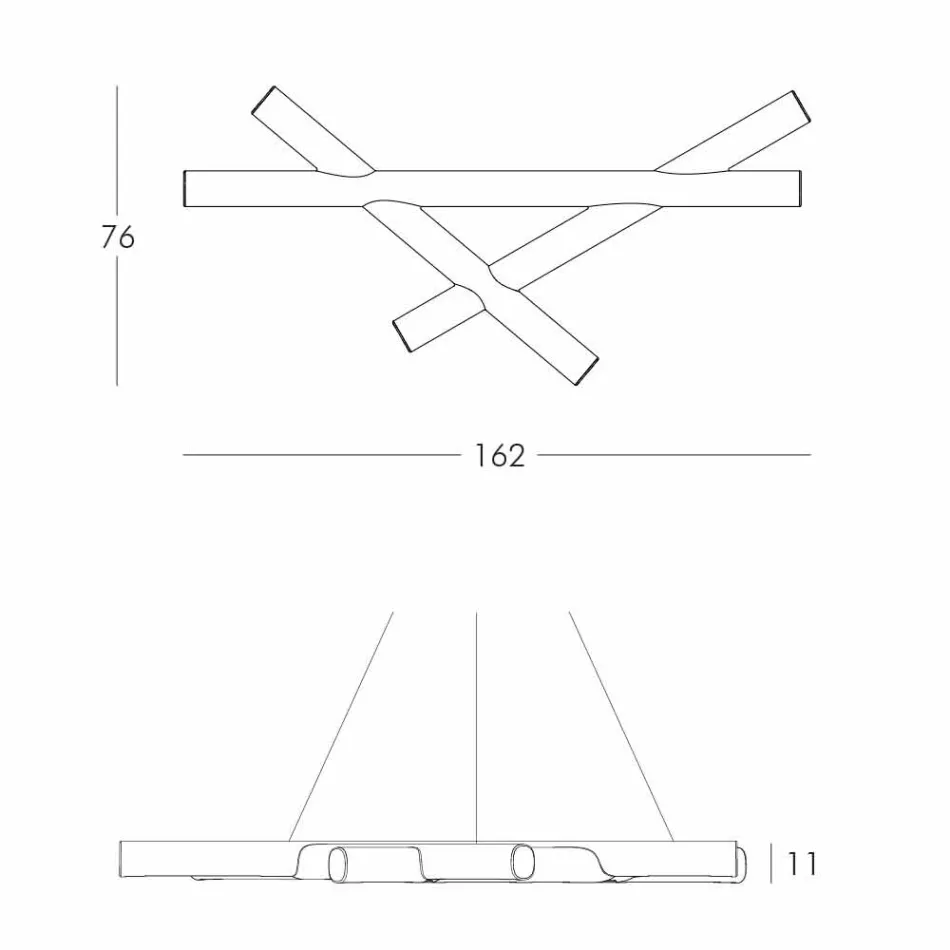 Pendelleuchte aus Polyethylen White Slide Mesh in Italien hergestellt Viadurini