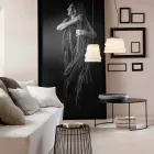 Wohnzimmer-Hängelampe aus weißem Satinglas 3 Dimensionen - weich Viadurini