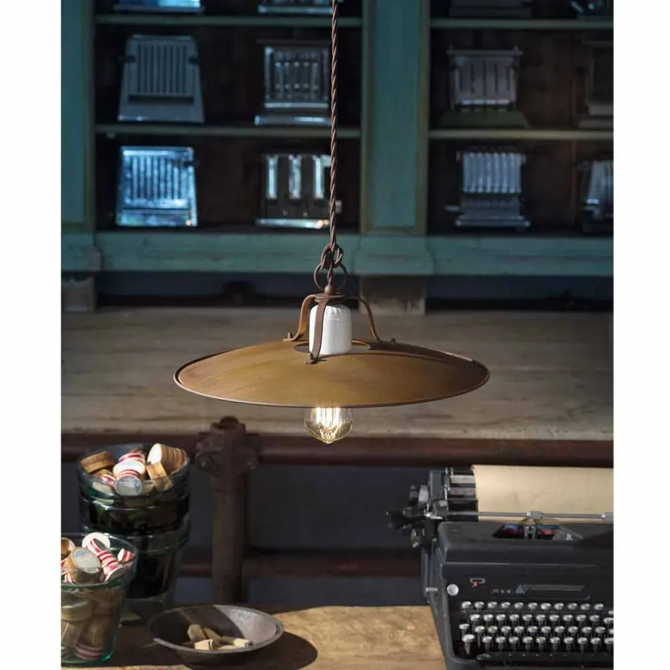 Hängeleuchte Ferroluce Handwerk industriellen Stil Viadurini