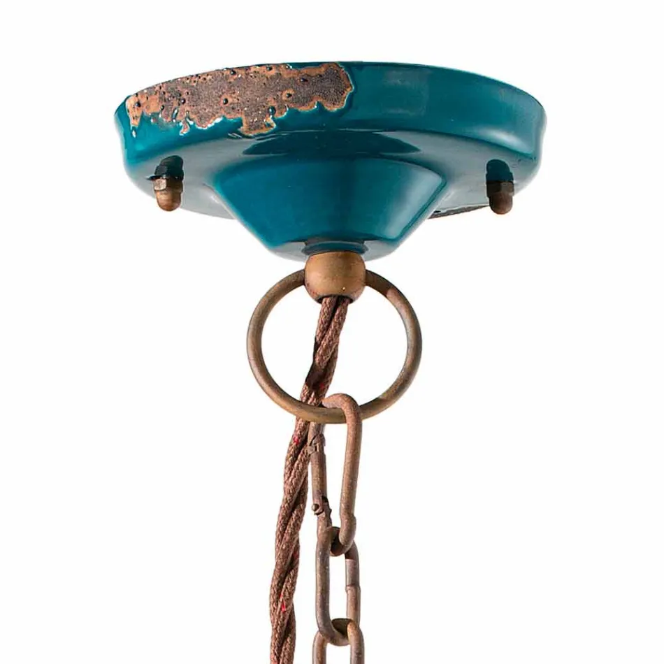 Hängelampe industriellen Stil Keramik und Eisen Stephanie Viadurini