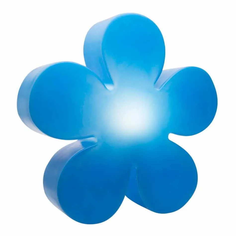 Tischlampe für Innen- oder Außenbereich Modernes Design Farbige Blume - Fiorestar Viadurini