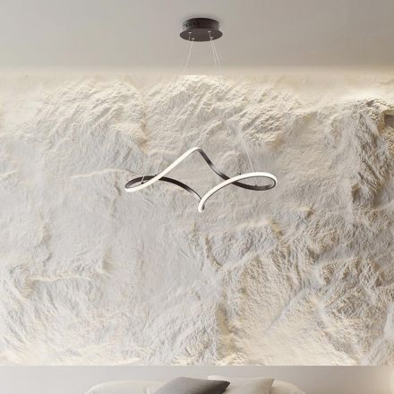 Handgefertigte Lampe aus Glas und Metall, hergestellt in Italien, für Wohn- und Schlafzimmer - Pictor Viadurini