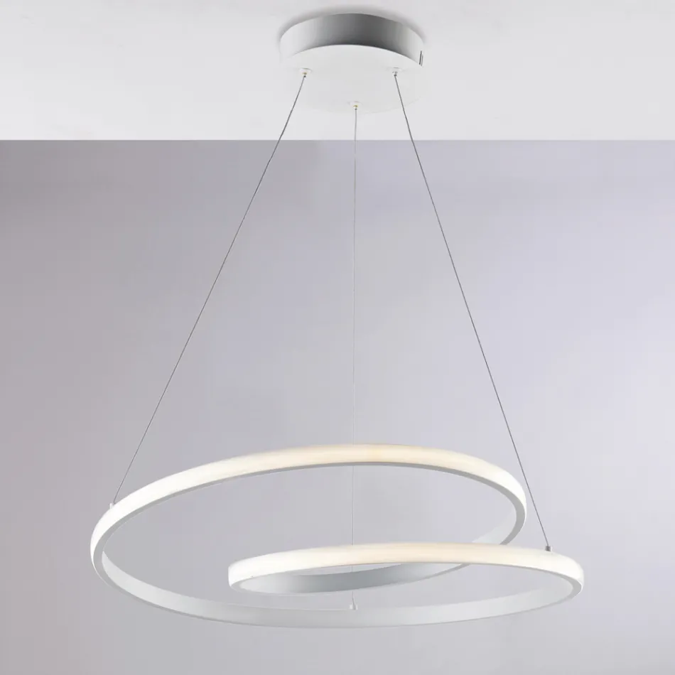 Handgefertigte Lampe aus Glas und Metall für elegante Interieurs – Hubble Viadurini