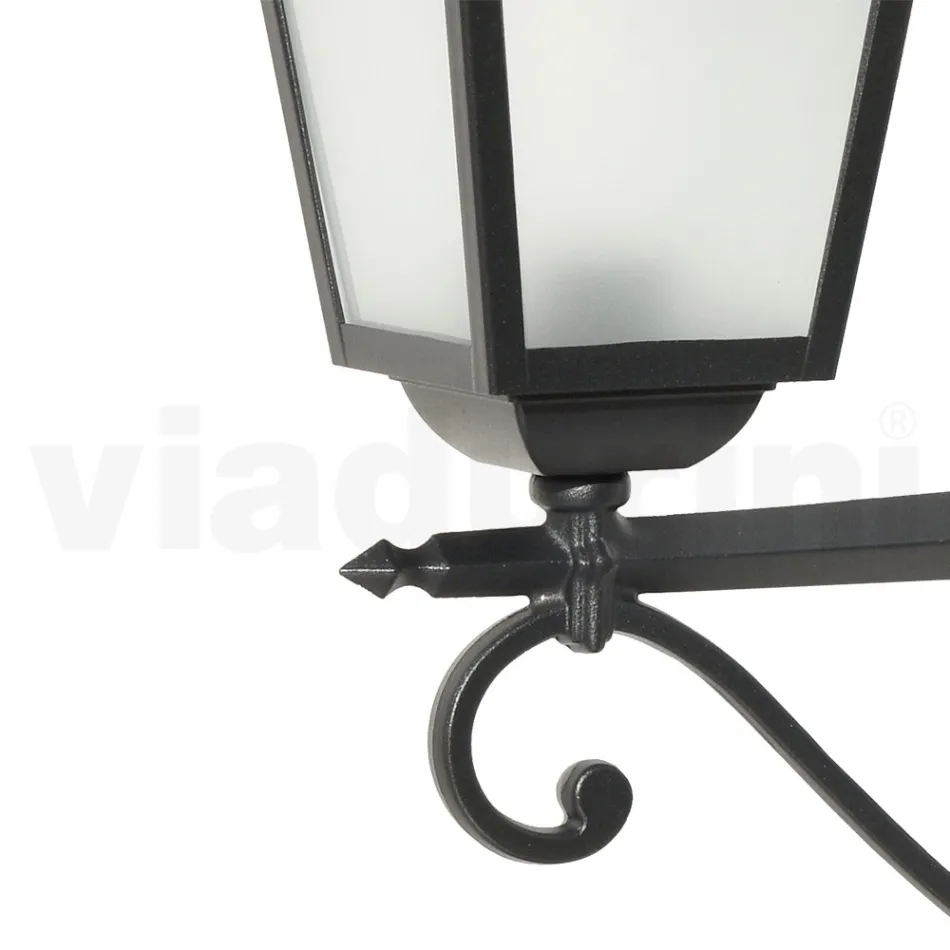 Lampe mit Struktur aus Aluminiumdruckguss und Glas Made in Italy - Scintilla Viadurini