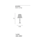 Klassische handgefertigte Glas-Stützlampe Rigaton und Metall - Fievole Viadurini