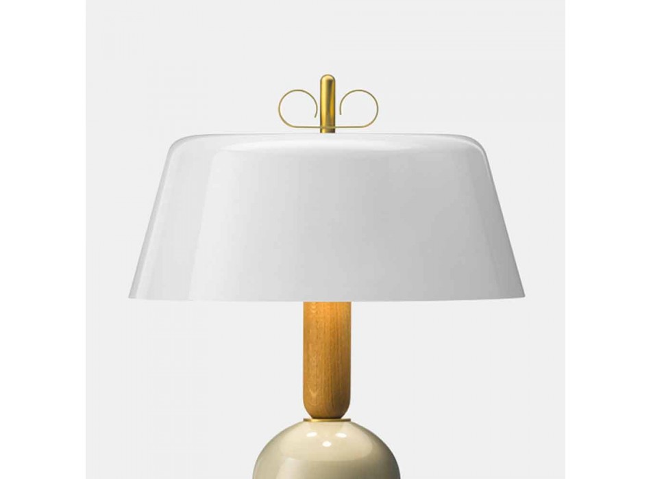 Tischlampe aus Aluminium und Messing 3 Luxusausführungen - Bonton von Il Fanale Viadurini