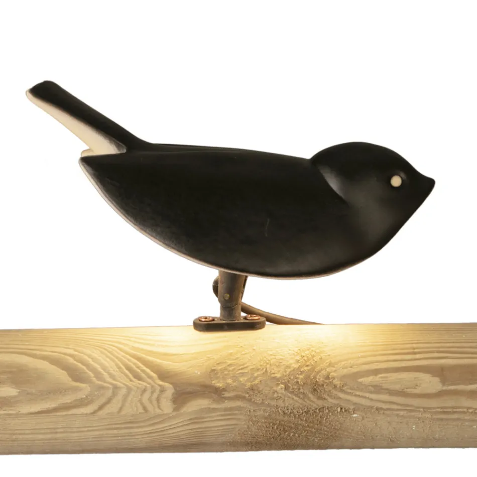 Tischlampe aus emaillierter toskanischer Majolika Made in Italy - Uccellino Viadurini