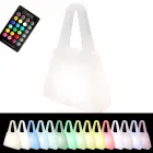 Tischlampe aus weißem Kunststoff in modernem Design für den Innenbereich - Borsastar Viadurini