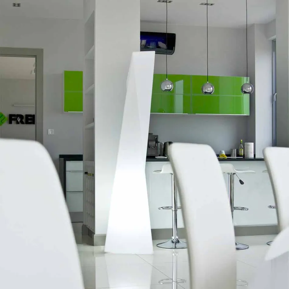 Prisma Außenleuchte Slide Manhattan leuchtend weiß in Italien hergestellt Viadurini