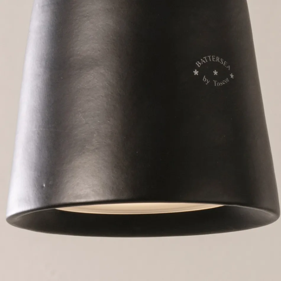 Außenlampe aus Majolika und Metall Made in Italy - Toscot Battersea Viadurini