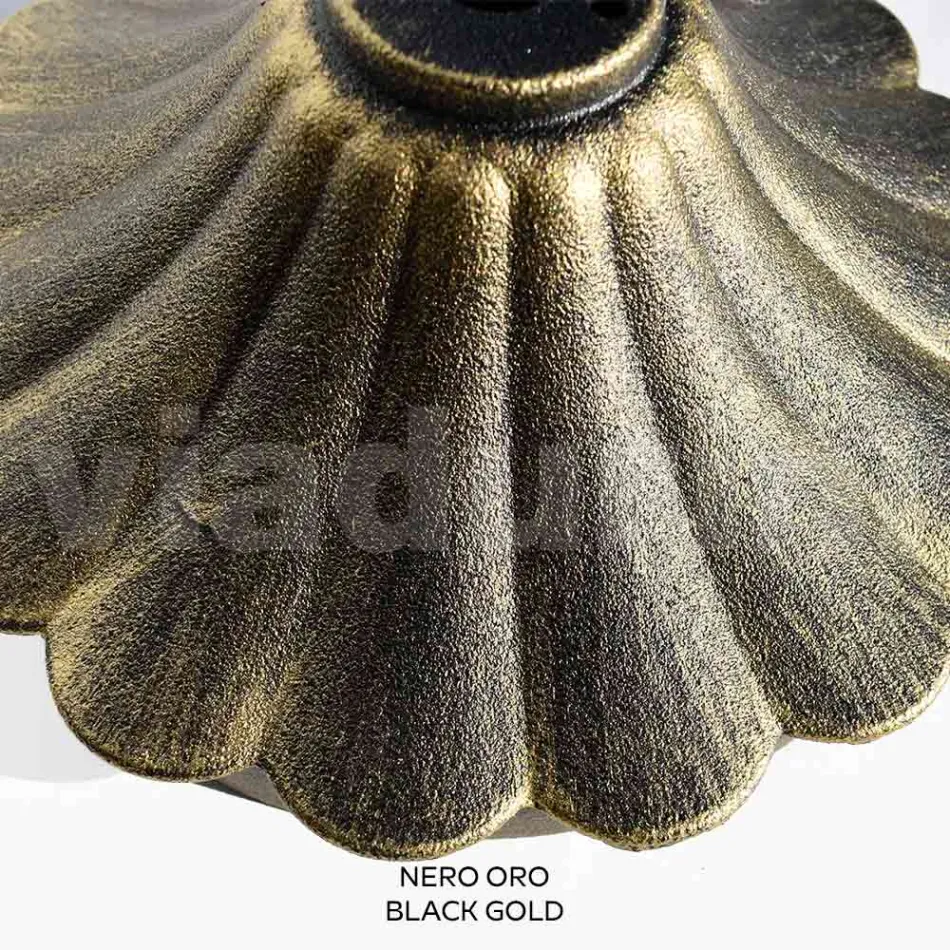 Gartenlampe mit 2 Acryllichtern und Aluminiumstruktur - Trovanero Viadurini