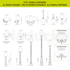 Gartenlampe mit 2 Acryllichtern und Aluminiumstruktur - Trovanero Viadurini