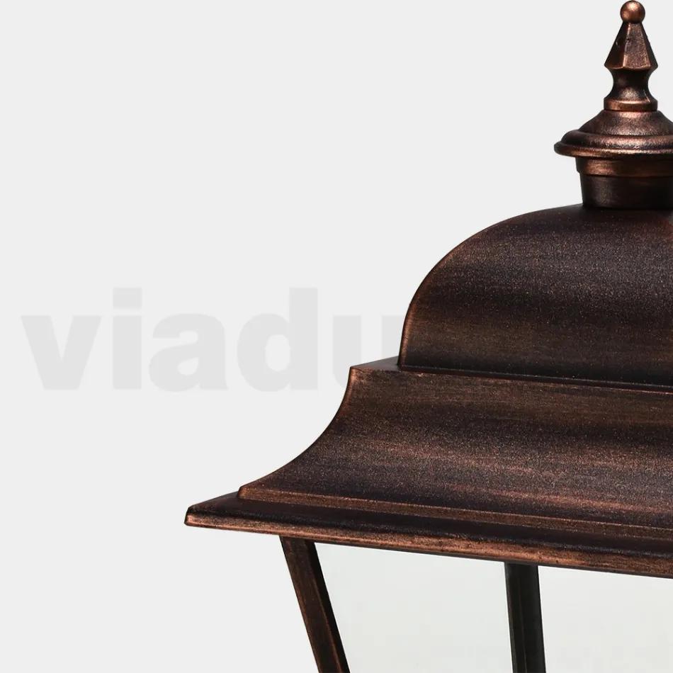 Vintage Steh-Gartenlampe aus Aluminium, hergestellt in Italien – Bonaria Viadurini