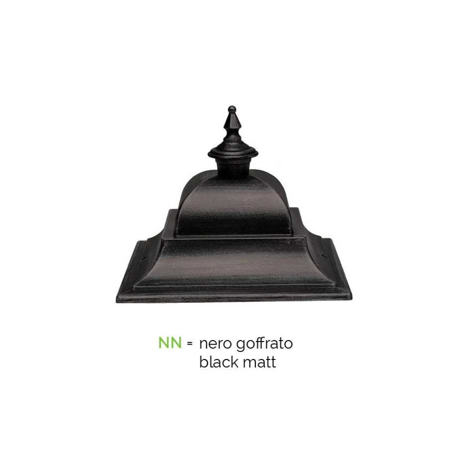 Vintage Steh-Gartenlampe aus Aluminium, hergestellt in Italien – Bonaria Viadurini