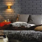 Moderne Wandlampe aus Messing und Stahl Ø11xh.11xsp.12 cm Bernadette Viadurini