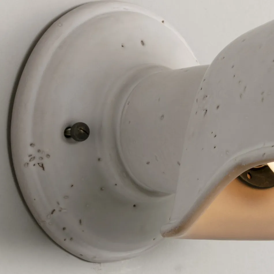 Handgefertigte Wandlampe aus toskanischer Majolika Made in Italy - Toscot Bistro Viadurini