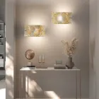 Handgefertigte Wandlampe aus geblasenem und verziertem venezianischem Glas - Mary Viadurini