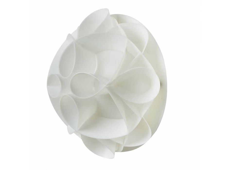 Modernes Design perlweiß Wandlampe, Durchmesser 28 cm, Lena Viadurini