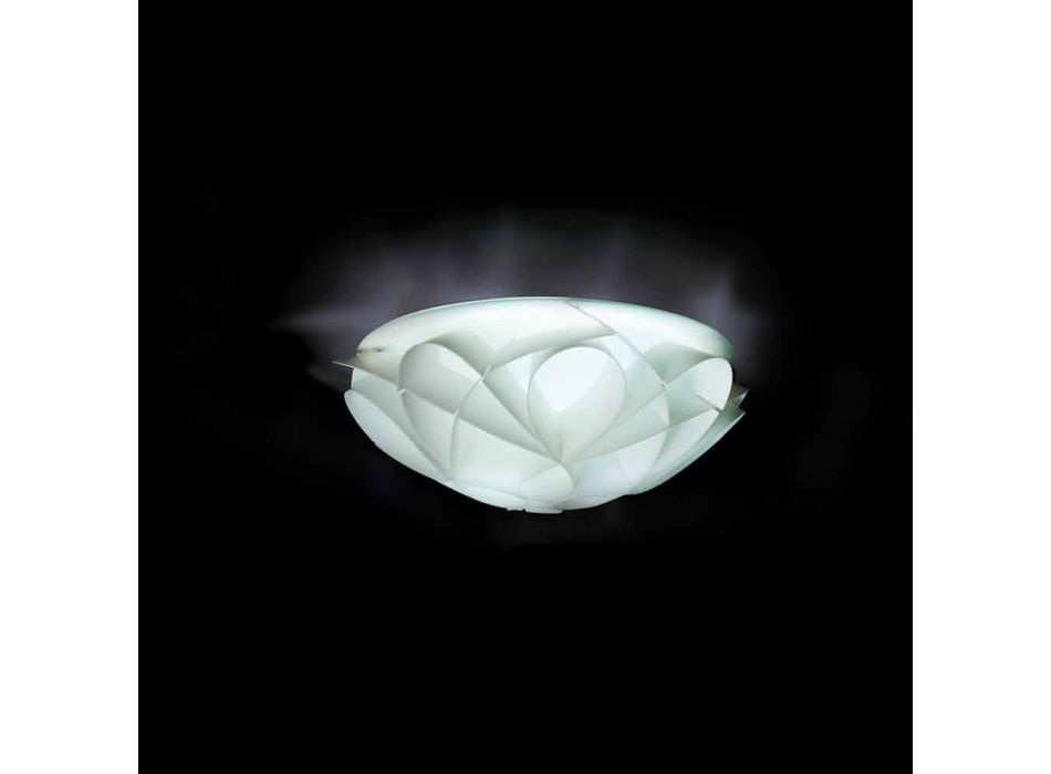 Modernes Design perlweiß Wandlampe, Durchmesser 28 cm, Lena Viadurini
