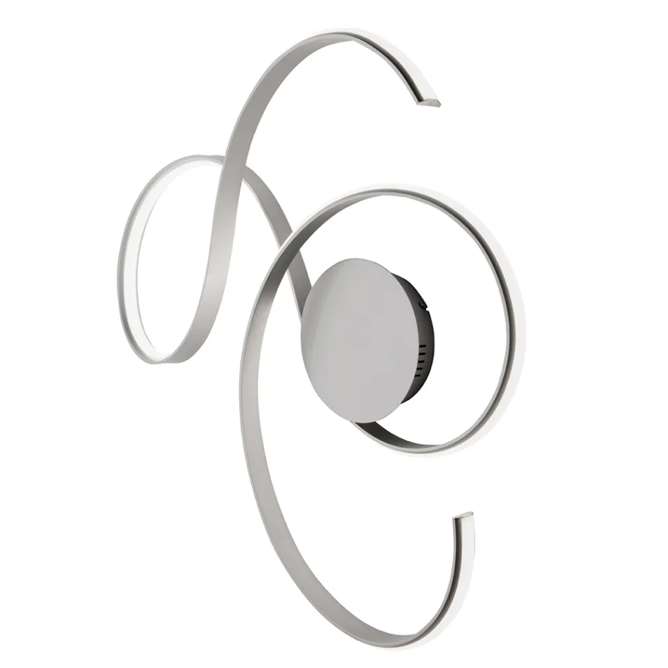 Wandleuchte mit LED in modernem Design aus lackiertem Metall - Trella Viadurini