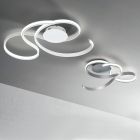 Wandleuchte mit LED in modernem Design aus lackiertem Metall - Trella Viadurini