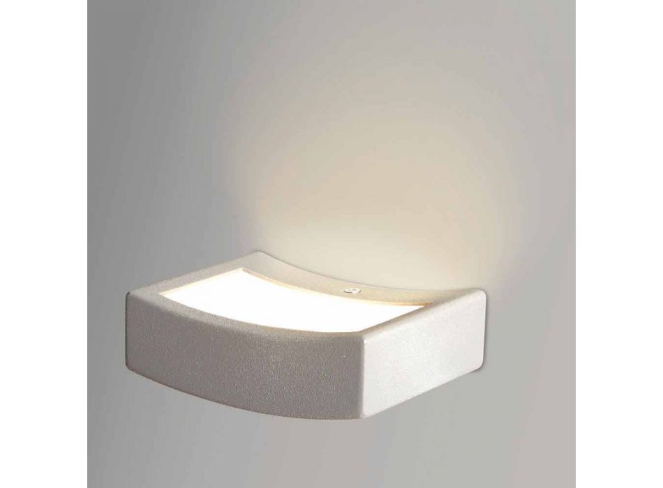 Moderne Design Wandlampe aus Stahl Ø13xh.3,5xsp.10 cm Osea Viadurini