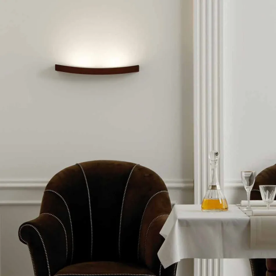 Moderne Design Wandlampe aus Stahl Ø50xh.3,5xsp.10 cm Eldora Viadurini