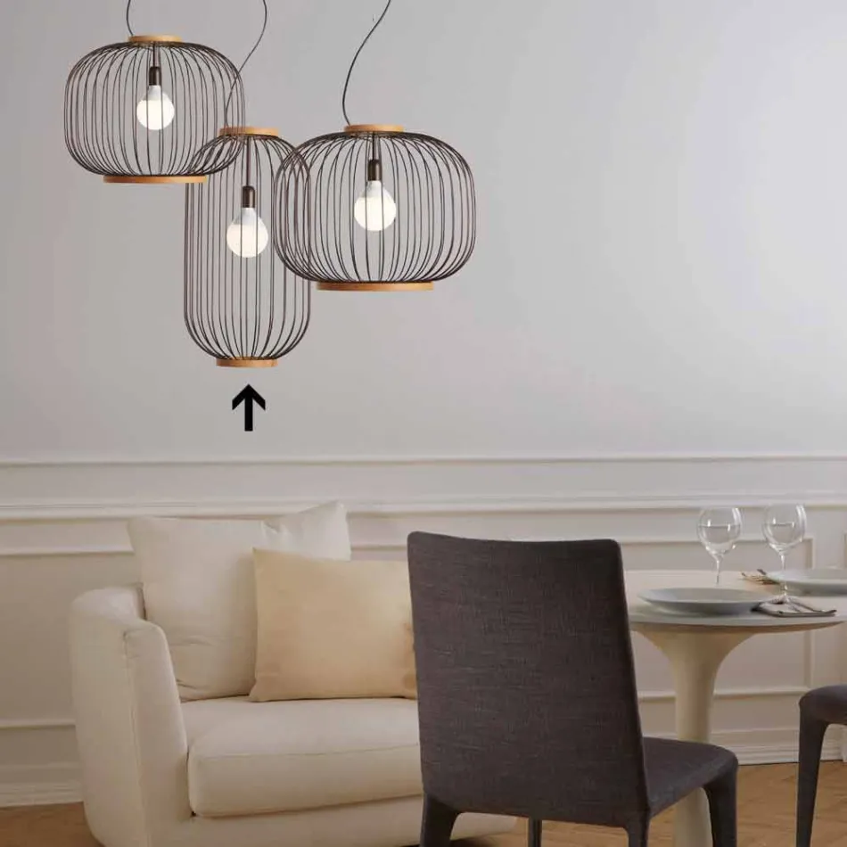 Wandlampe aus Stahl Ø35xh.70xL.Katalog cm Bibiana Viadurini