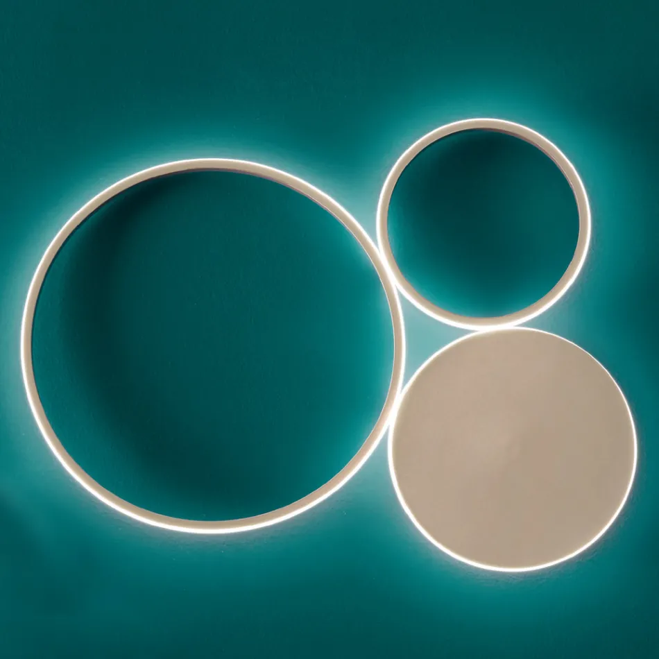 Wandlampe aus lackiertem Metall mit LED Modernes Design - Punto Viadurini