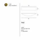 Modernes Design Messing Wandlampe Ø47xh.8xsp.8 cm Blandine Viadurini