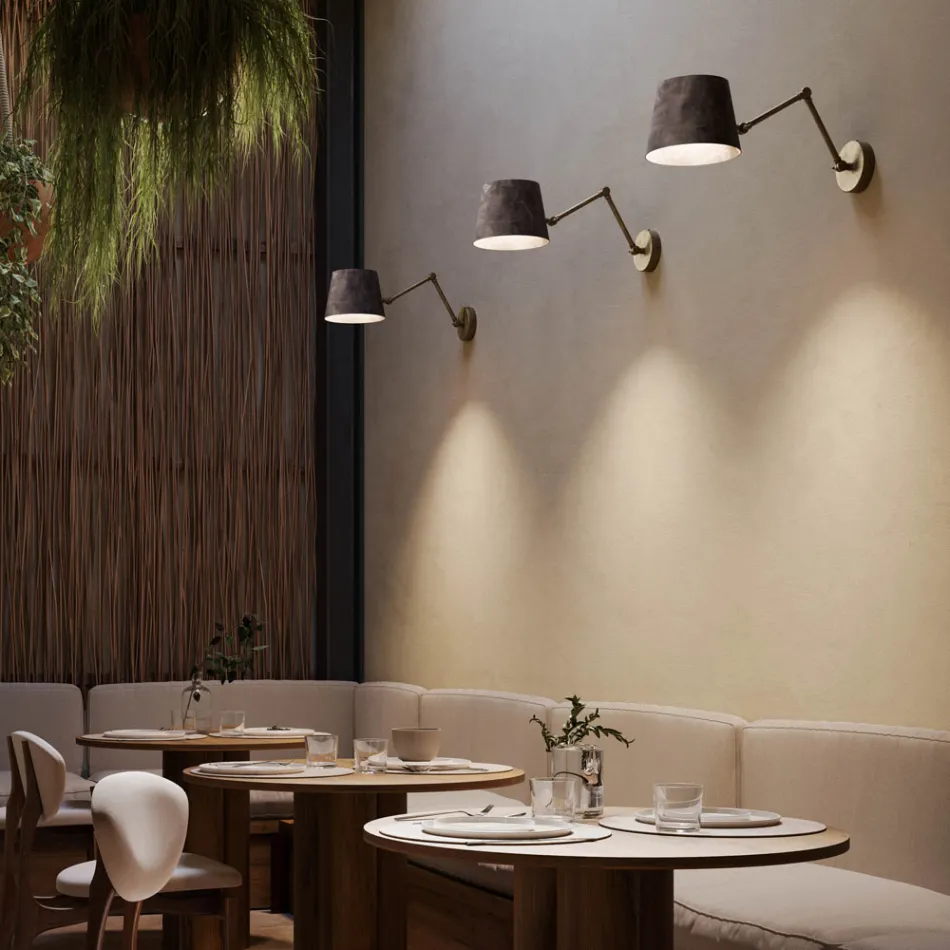 Reporter Il Fanale verstellbare industrielle Wandleuchte Viadurini