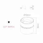 14W LED-Wandleuchte für den Innenbereich in weißem oder schwarzem Aluminium - China Viadurini