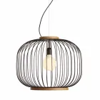 Moderne Wandlampe aus Stahl Ø48xh.40xL.cavo100 cm Beren Viadurini