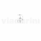 Außenwandleuchte aus Aluminium hergestellt in Italien, Anika Viadurini