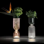 Tischlampe / Vase aus Polymethylmethacrylat in 2 Farben - Lucis Viadurini