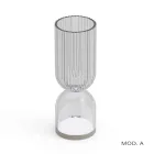 Tischlampe / Vase aus Polymethylmethacrylat in 2 Farben - Lucis Viadurini